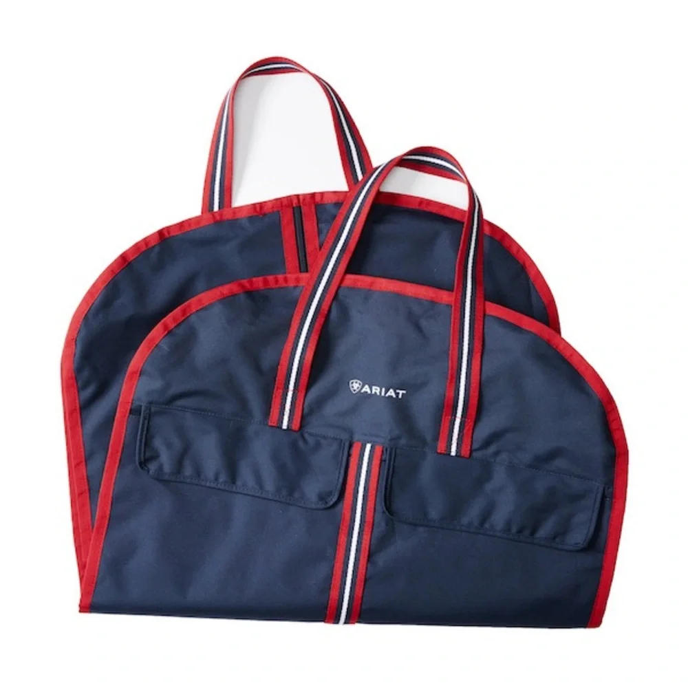 Ariat Navy and Red Garment Bag